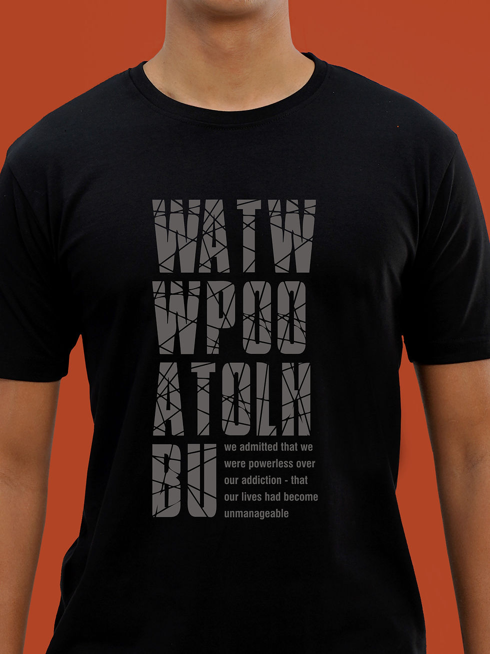 STEP ONE - RECOVERY T-SHIRT FRONT ZOOM