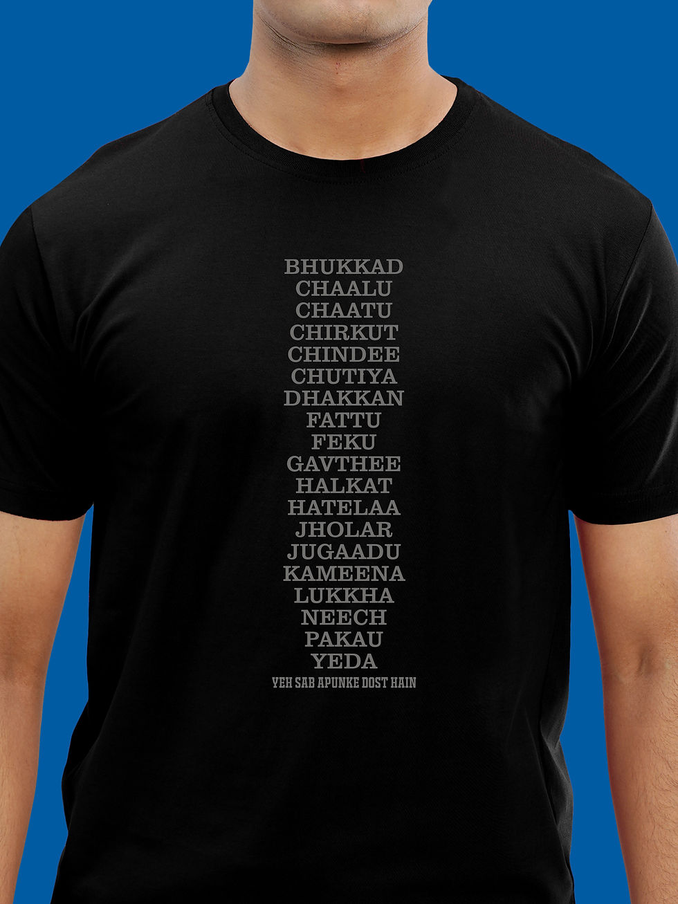 YEH MERE DOST HAIN - CAMPUS WEAR T-SHIRT FRONT ZOOM
