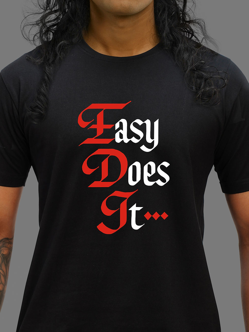 Thumbnail: EASY DOES IT - RECOVERY T-SHIRT FRONT ZOOM