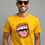 Thumbnail: Open Your Mind, Yellow, Round Neck Recovery T-Shirt - Front View