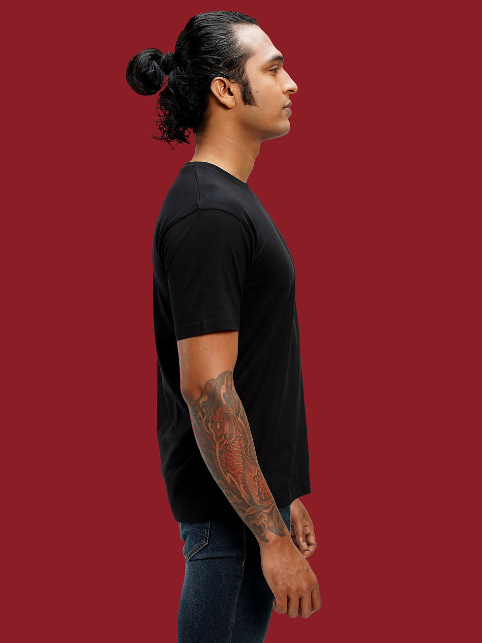 Thumbnail: BORN TO RIDE BIKER T-SHIRT SIDE