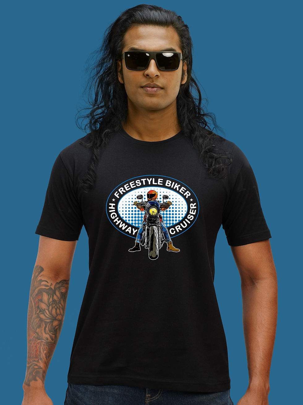 FREESTYLE BIKER T-SHIRT FRONT
