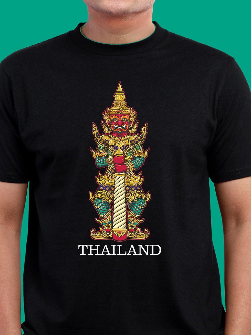 Thumbnail: THAILAND - AWESOME T-SHIRT FRONT ZOOM
