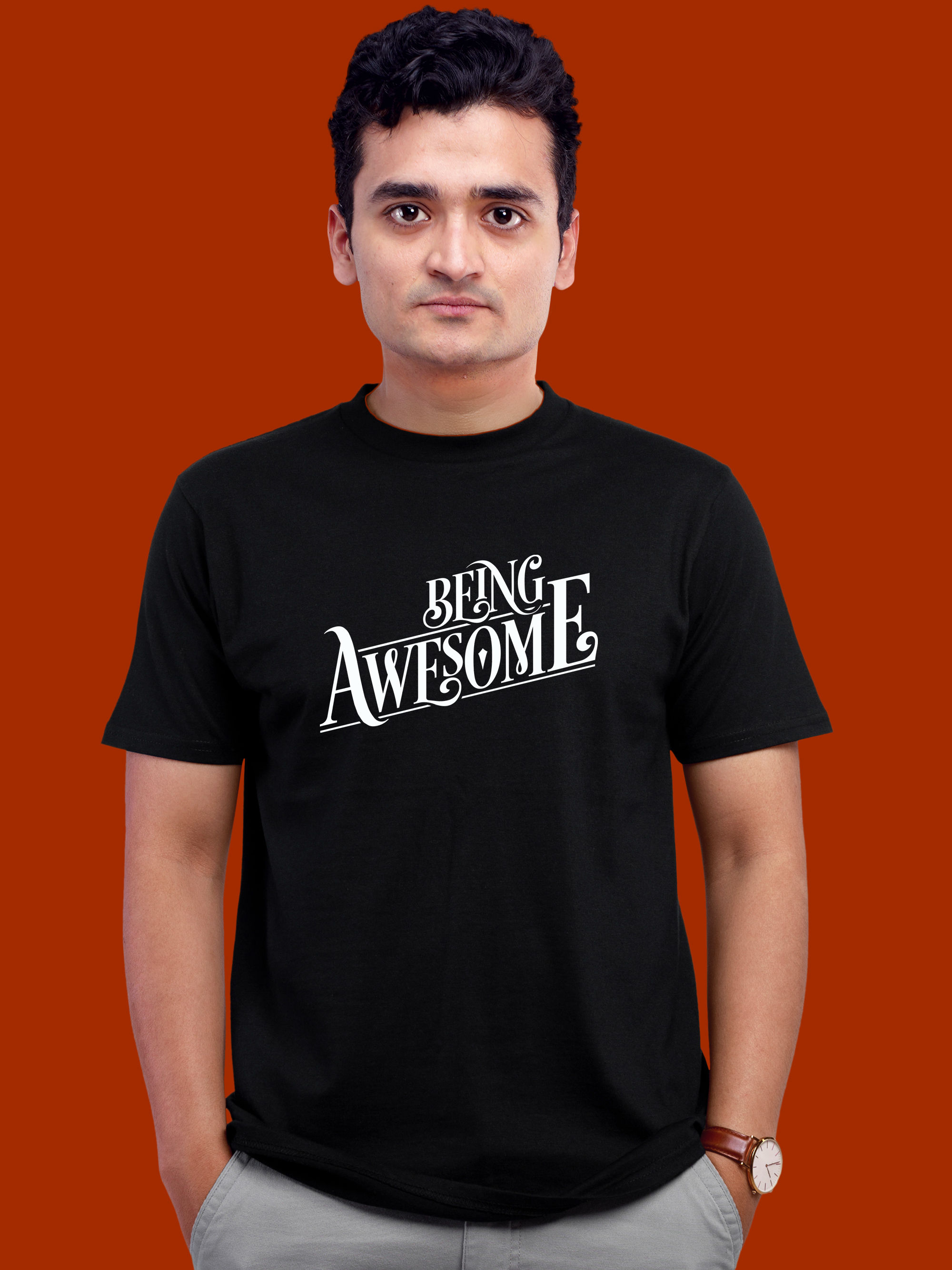 BEING AWESOME T-SHIRT FRONT