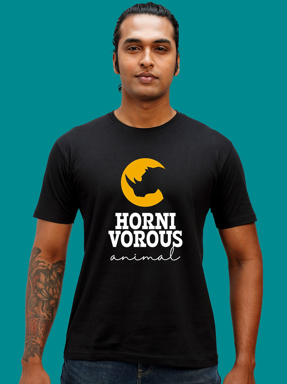 HORNIVOROUS ANIMAL - NEGATIVITY T-SHIRT FRONT