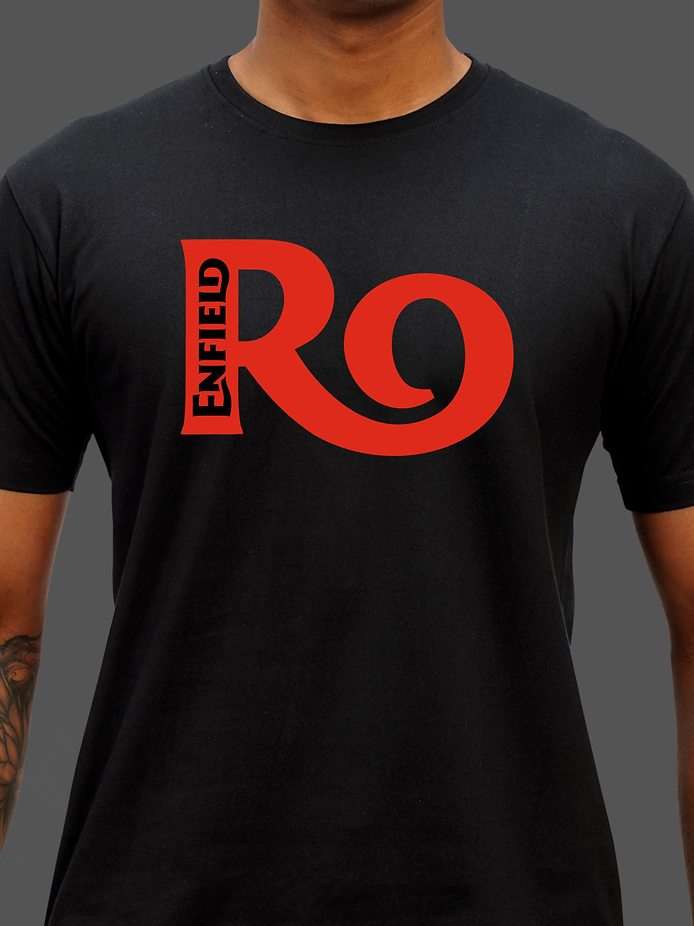 ROYAL ENFIELD BIKER T-SHIRT FRONT ZOOM