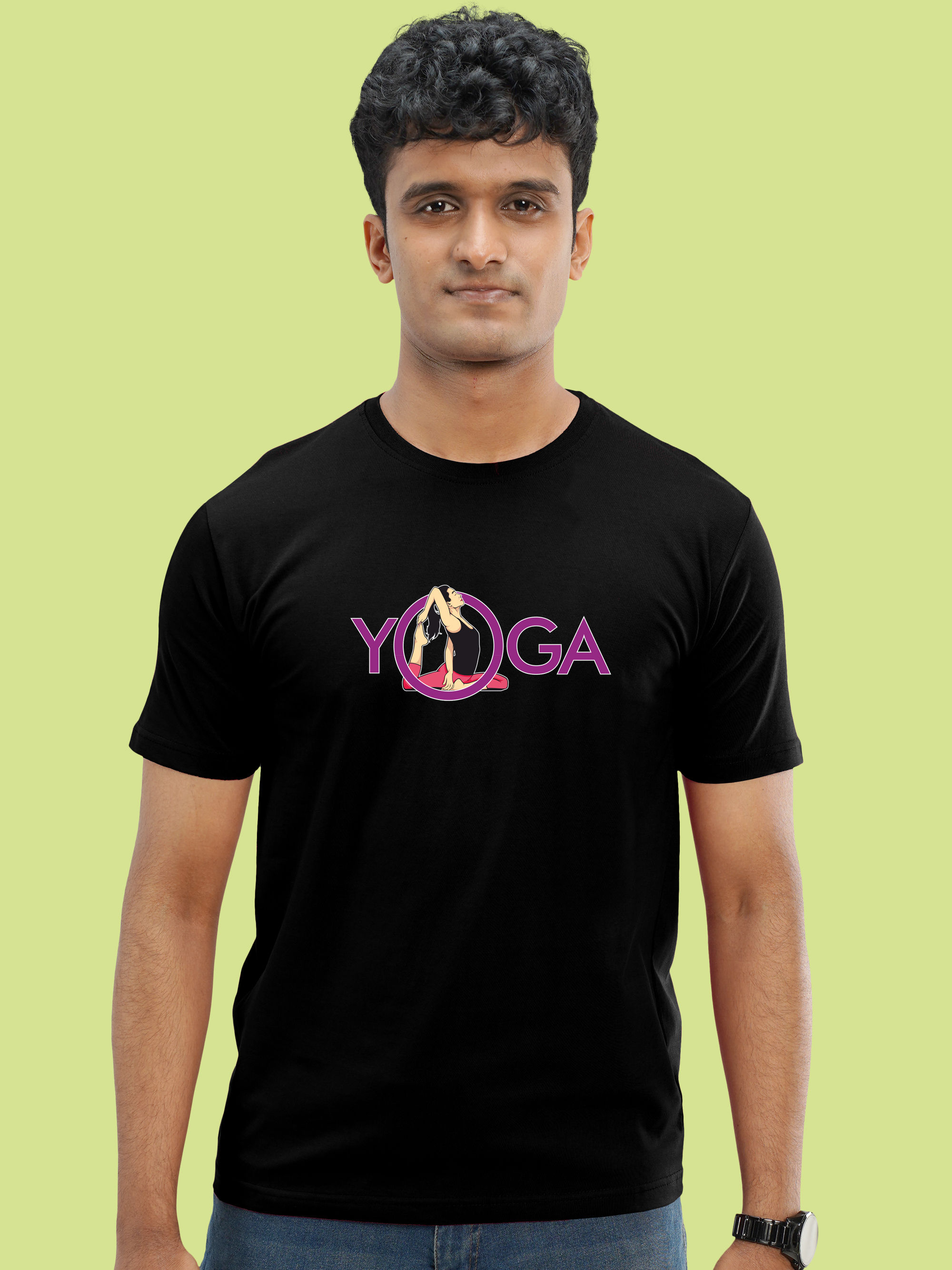 YOGA & INDIAN SPIRITUALITY T-SHIRT FRONT