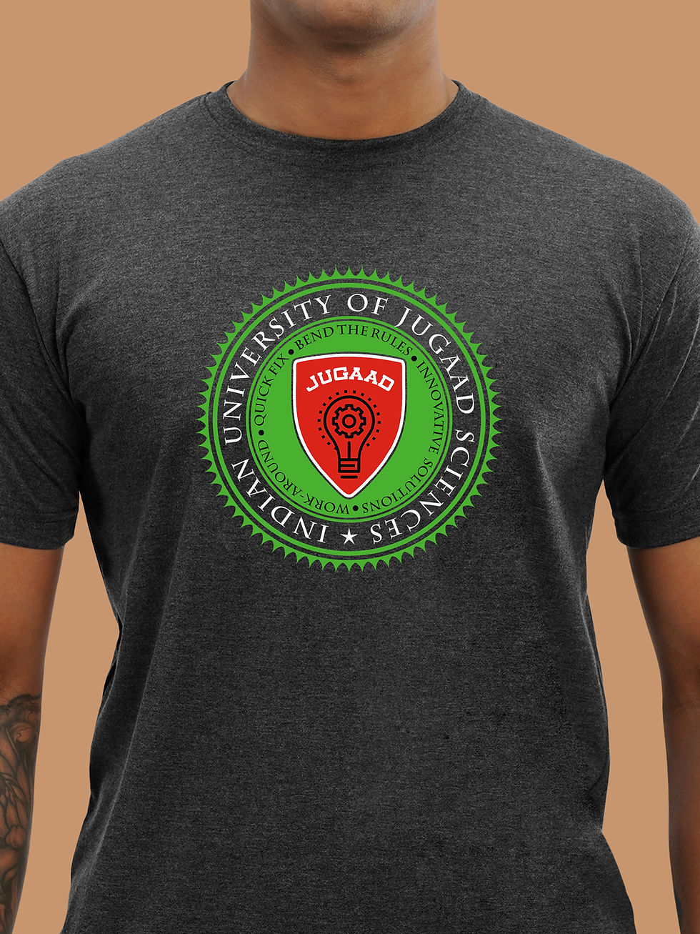 Thumbnail: UNIVERSITY OF JUGAAD - CAMPUS WEAR T-SHIRT