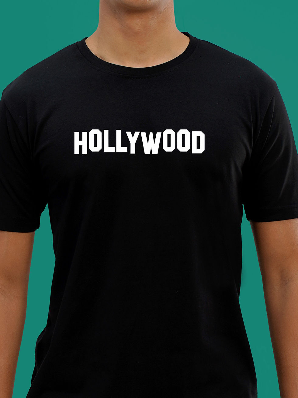 HOLLYWOOD - AWESOME T-SHIRT FRONT ZOOM