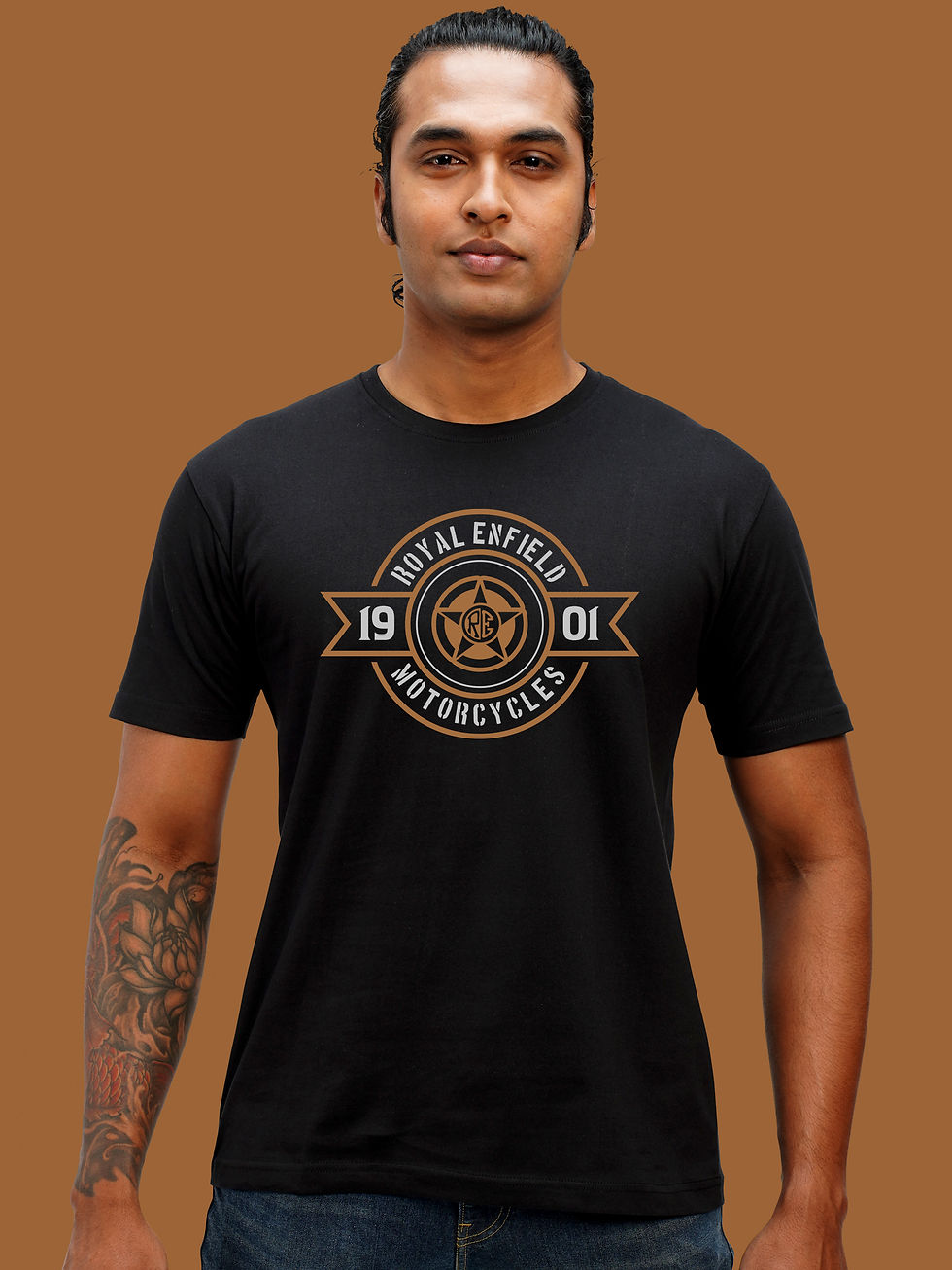 ROYAL ENFIELD BIKER T-SHIRT FRONT