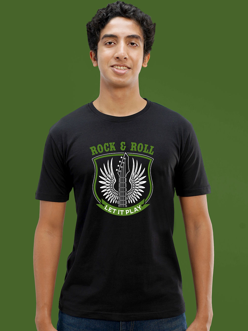 ROCK AND ROLL - MUSICAL T-SHIRT FRONT