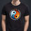 Thumbnail: Yin and Yang - Black, Round Neck Awesome T-Shirt - Front View, Zoom