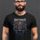 Thumbnail: Destroyer - Black, Round Neck Awesome T-Shirt - Front View, Bearded Model