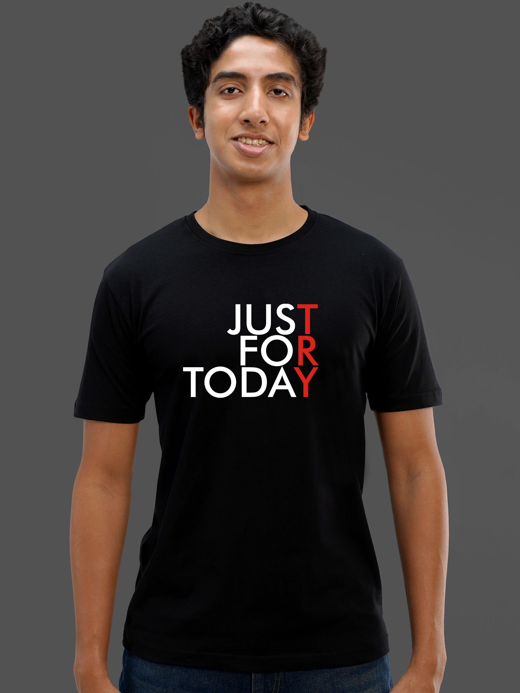 JUST FOR TODAY - RECOVERY T-SHIRT FRONT