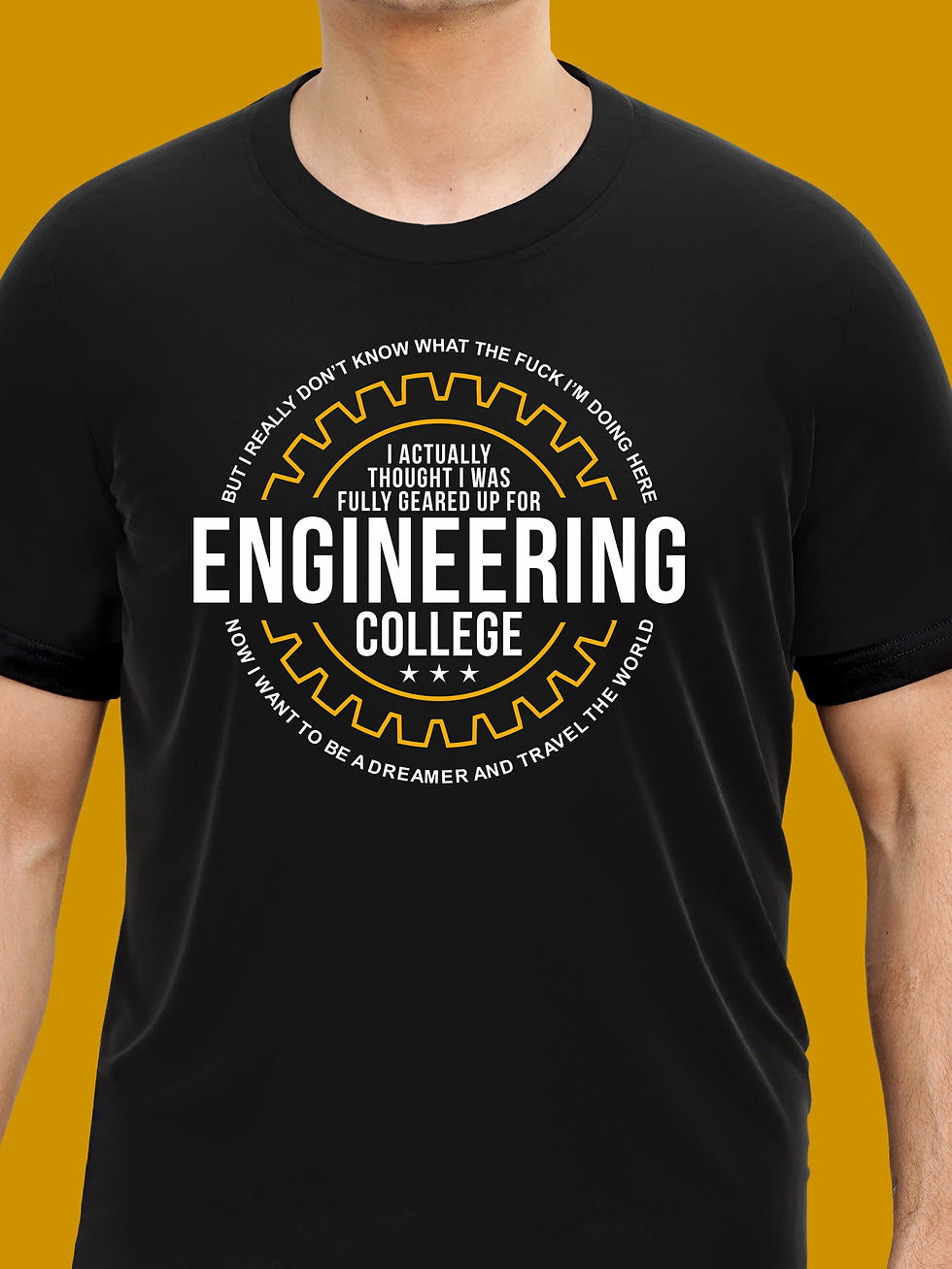 ENGINEERING COLLEGE - CAMPUS WEAR T-SHIRT FRONT ZOOM