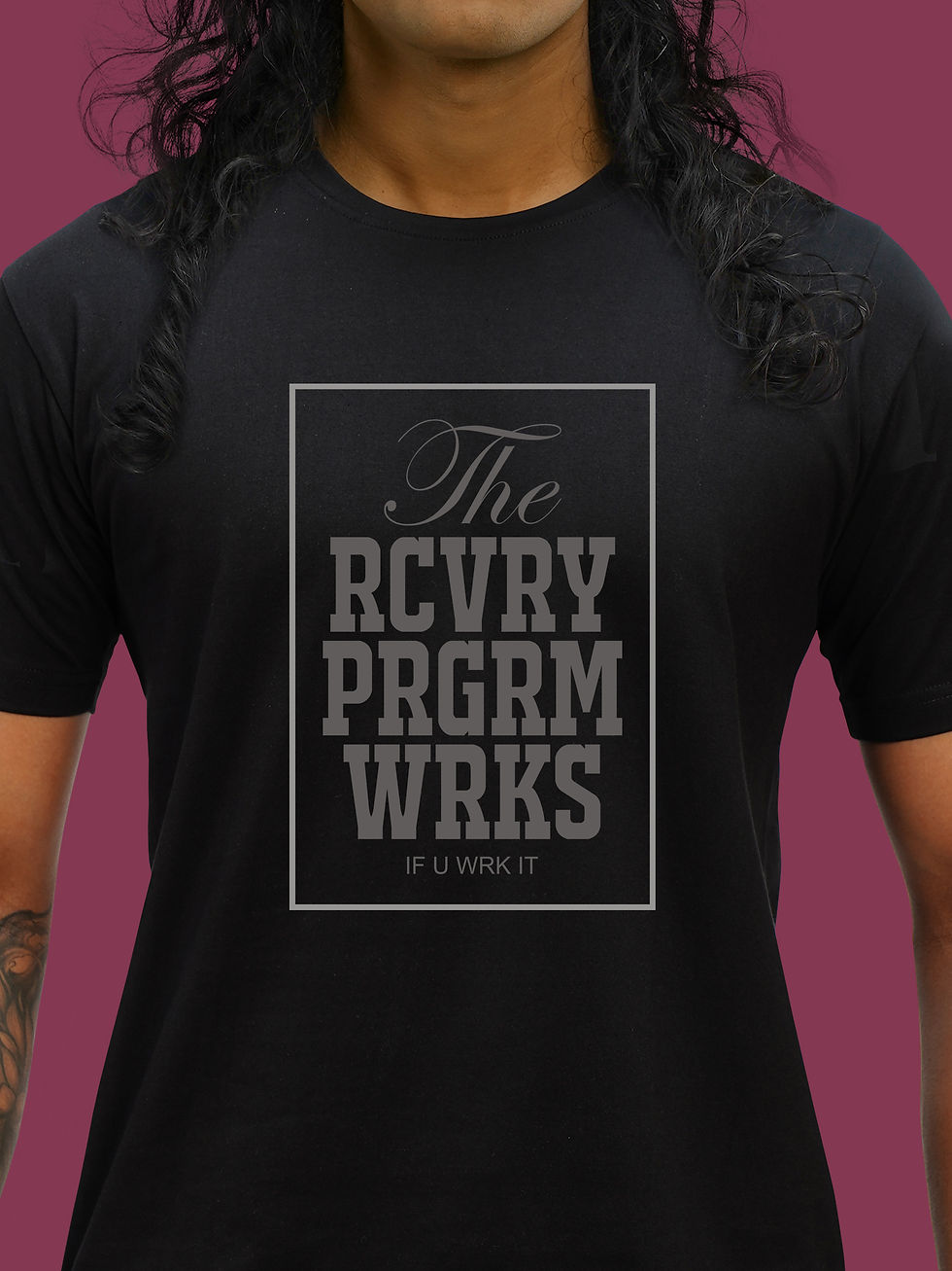 THE PROGRAM WORKS - RECOVERY T-SHIRT FRONT ZOOM