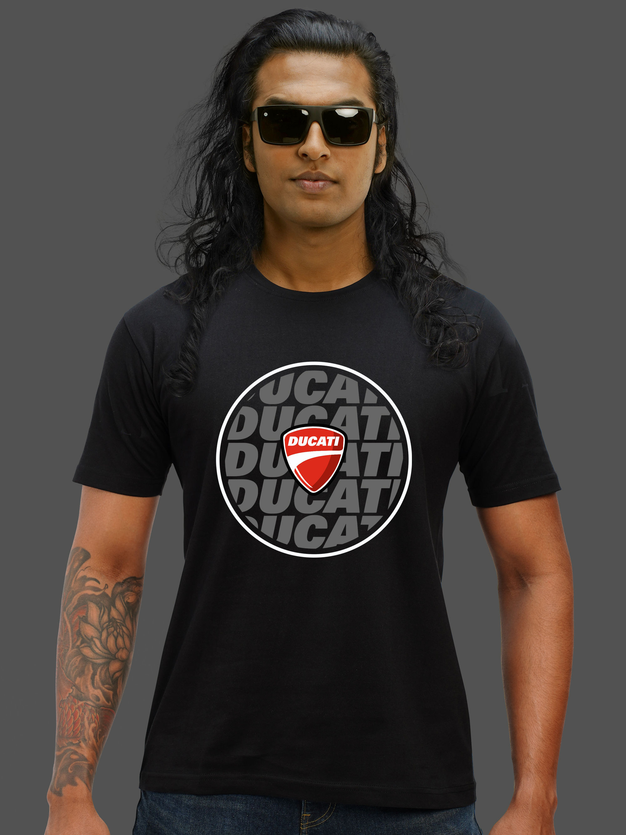 DUCATI BIKER T-SHIRT FRONT