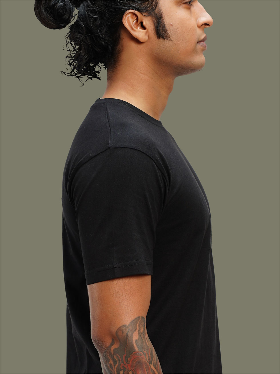 Thumbnail: Whole Tank Colorful - Biker T-Shirt - Side