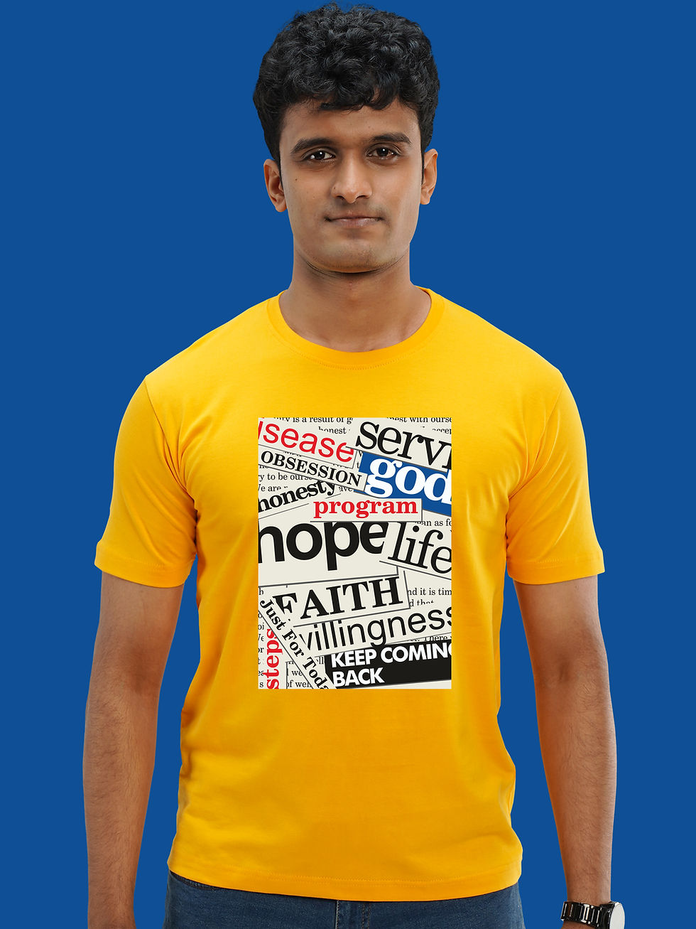 Thumbnail: MESSAGE COLLAGE RECOVERY T-SHIRT