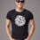 Thumbnail: Let Love Lead - Black, Round Neck Awesome T-Shirt - Front View Model Sunglasses