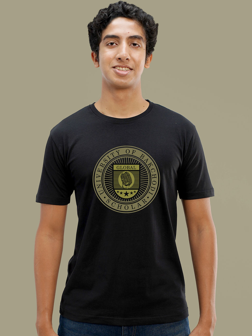 UNIVERSITY OF BAKCHODI - CAMPUS WEAR T-SHIRT FRONT