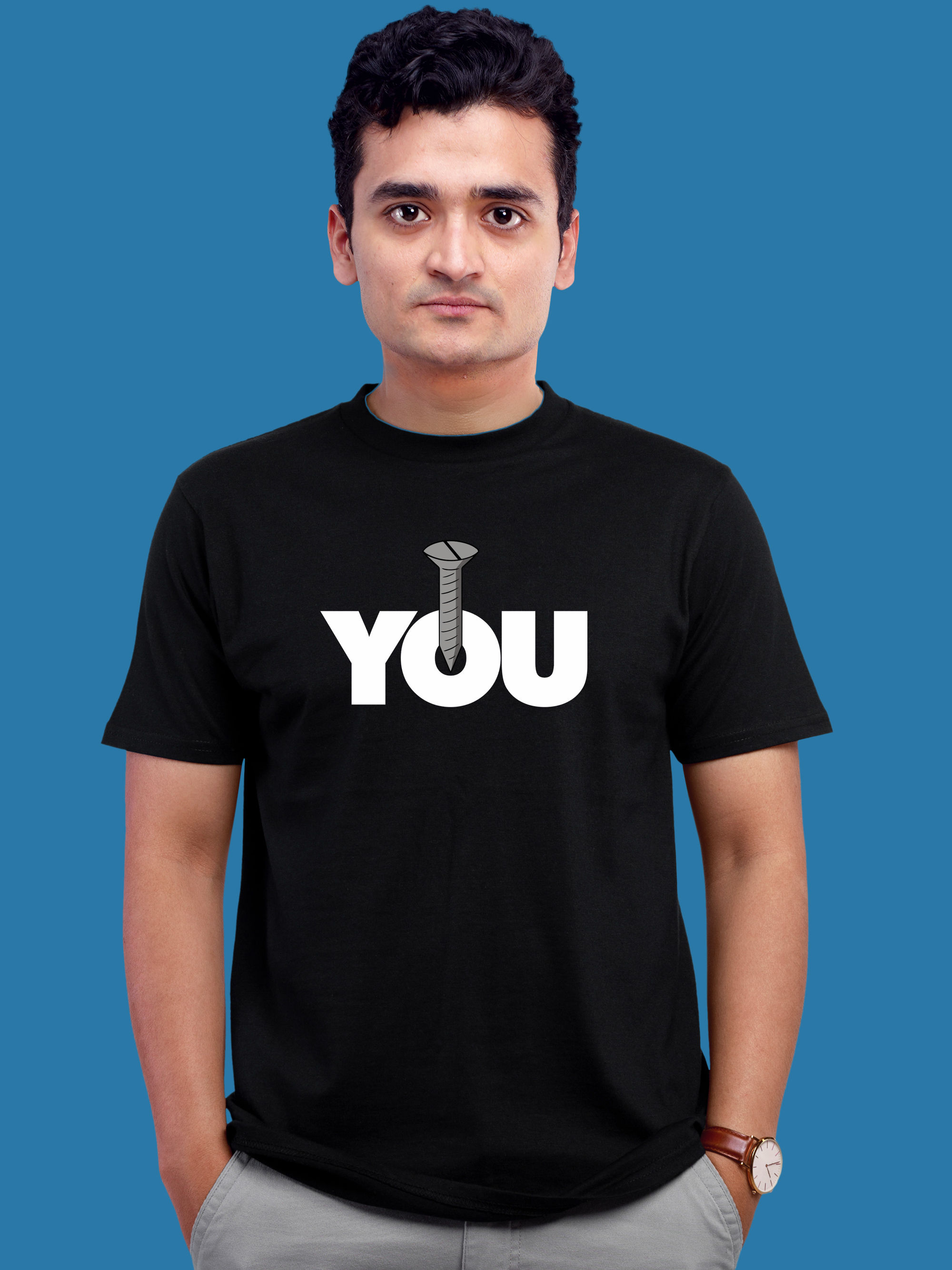 SCREW YOU - NAUGHTY T-SHIRT FRONT