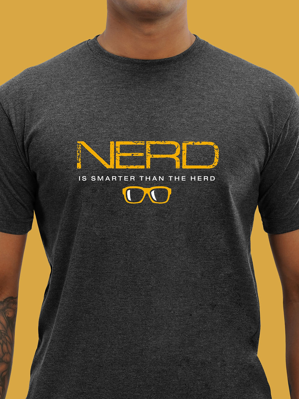 Thumbnail: NERD IS SMARTER THAN THE HERD - CAMPUS WEAR T-SHIRT