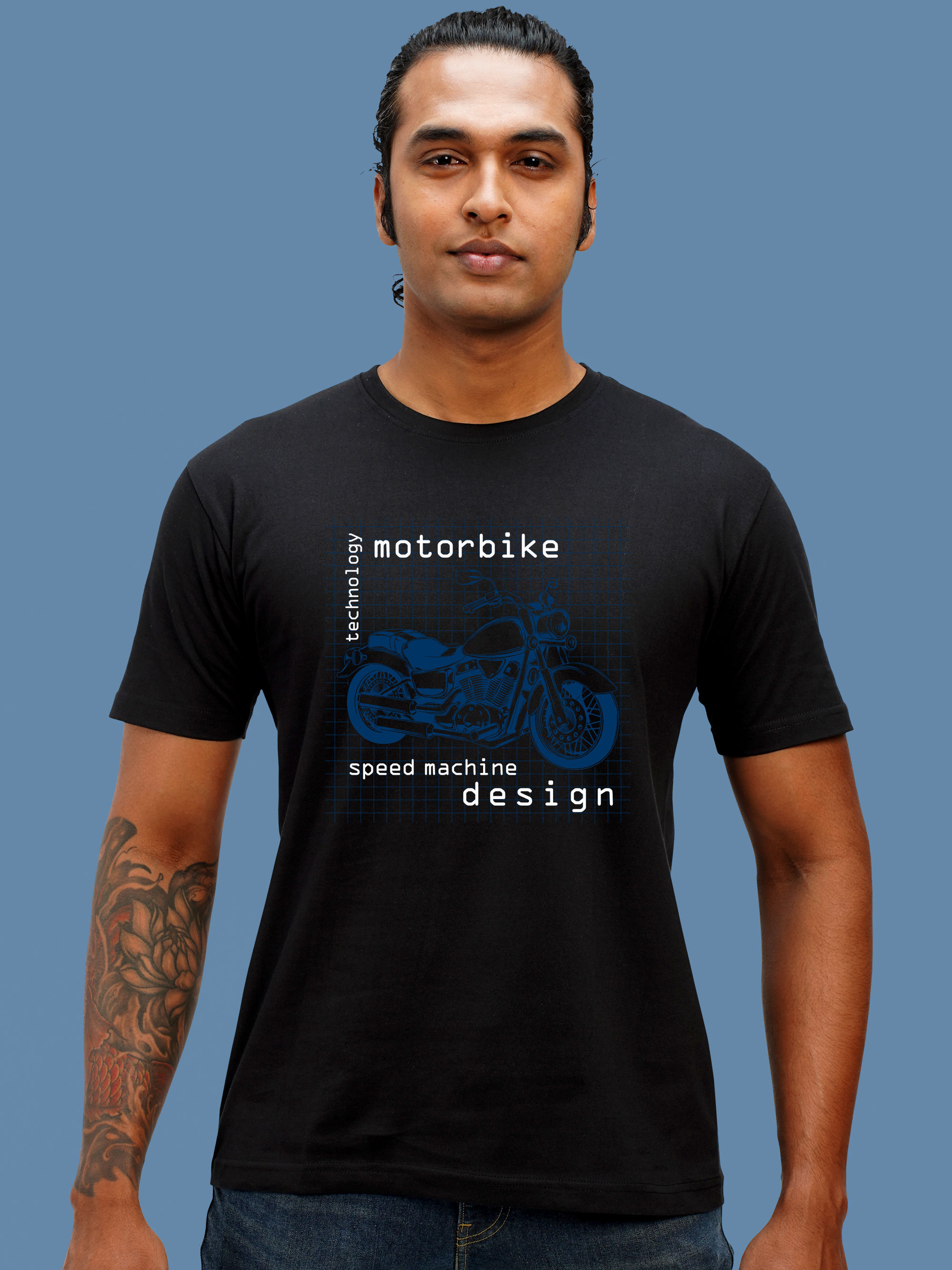 SPEED MACHINE BIKER T-SHIRT FRONT