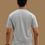 Thumbnail: Life is a Race - Grey Melange, Round Neck T-Shirt - BackView