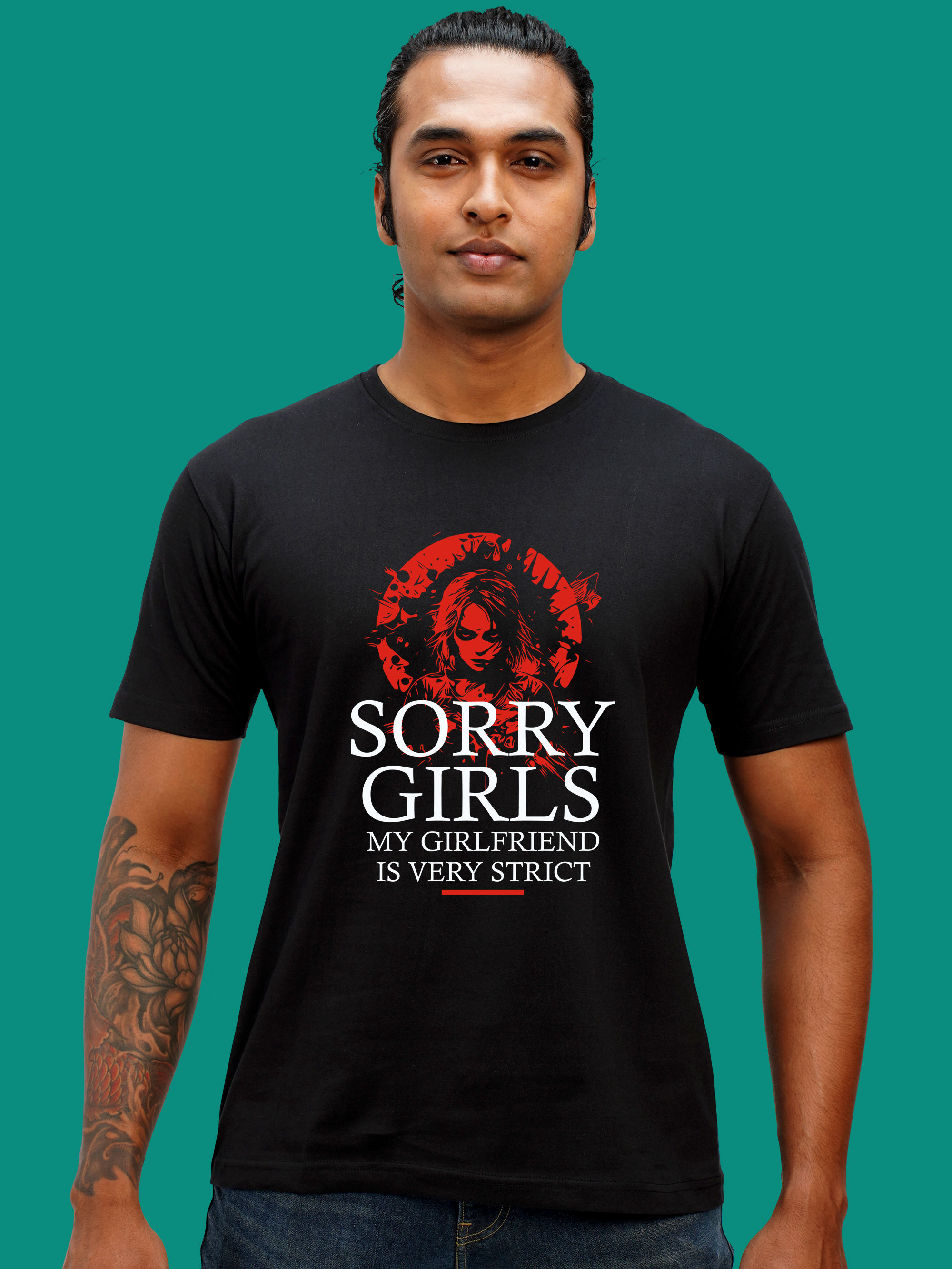 SORRY GIRLS - AWESOME T-SHIRT FRONT
