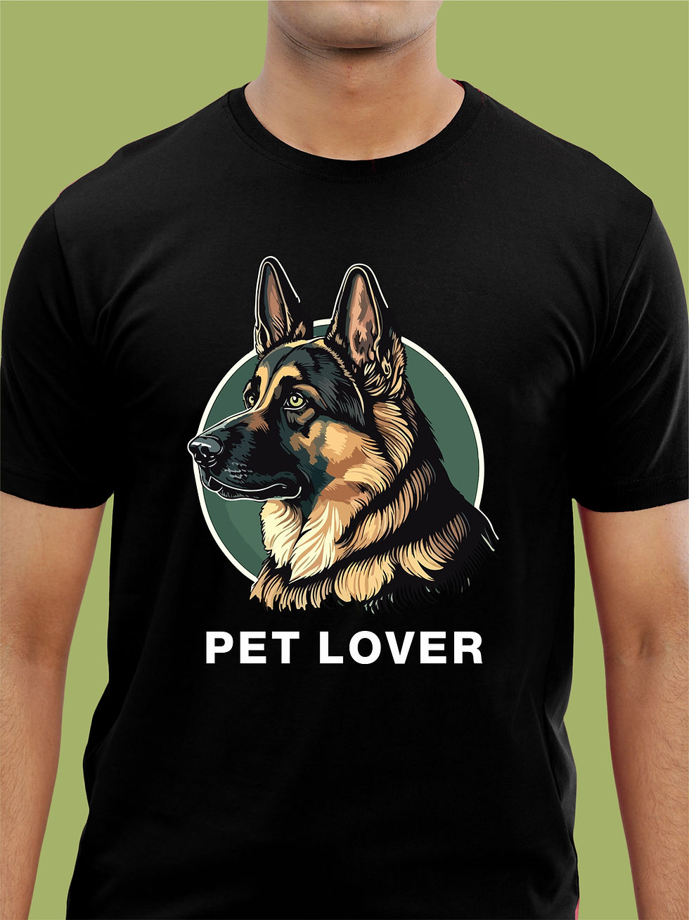 PET LOVER - AWESOME T-SHIRT - FRONT ZOOM