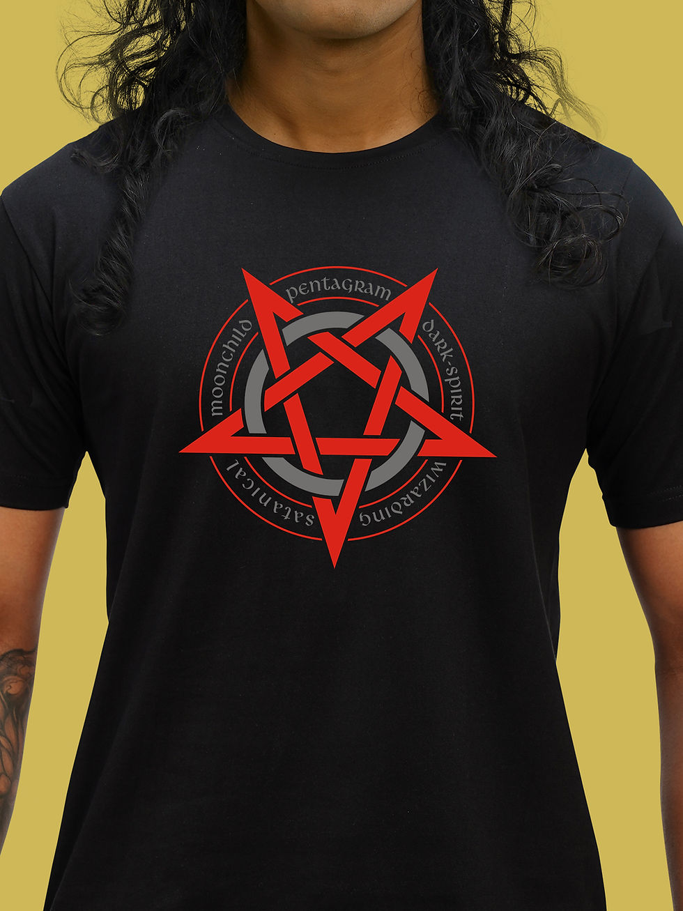 PENTAGRAM - NEGATIVITY T-SHIRT FRONT ZOOM