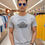 Thumbnail: Springdale University Steel Grey, Round Neck, Awesome T-Shirt - Showroom