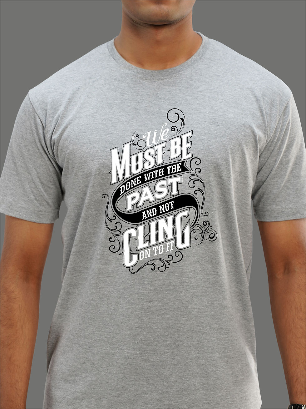 Thumbnail: WE MUST BE DONE WITH THE PAST - RECOVERY T-SHIRT