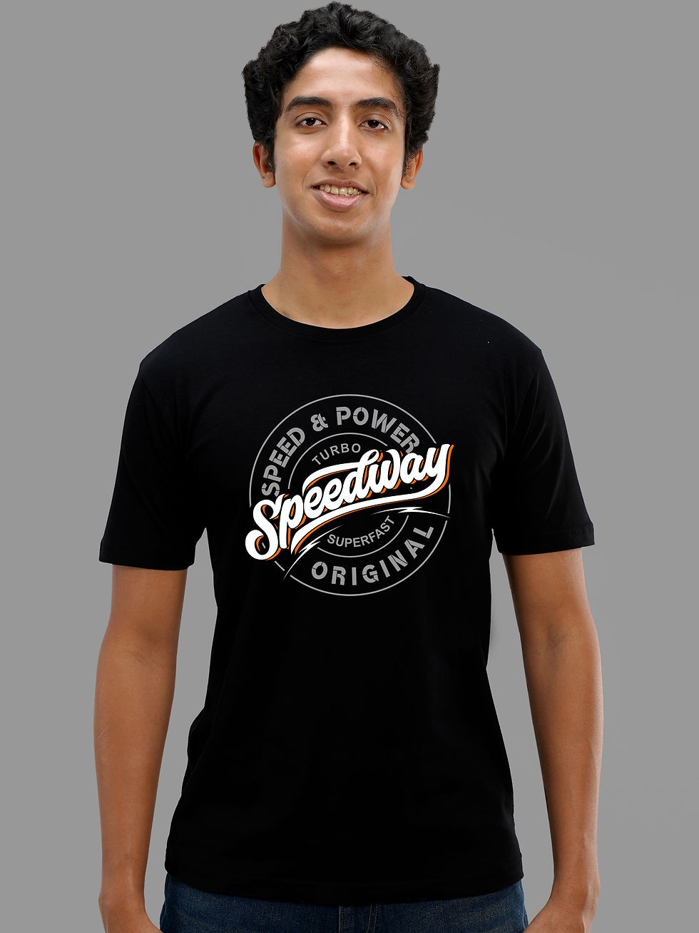 SPEEDWAY BIKER T-SHIRT FRONT