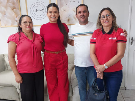Baraúna: Em reunião, direção do SINPUC abre canal de diálogo com a nova Prefeita e cobra entraga de EPIs para os servidores
