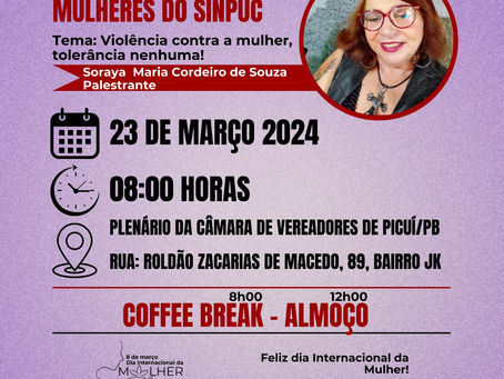 Picuí: Encontro Regional das Mulheres do SINPUC