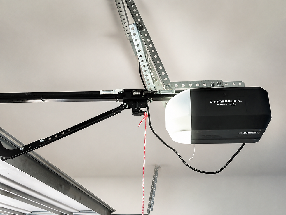 New residential garage door opener installed by Riggs Garage Door Service