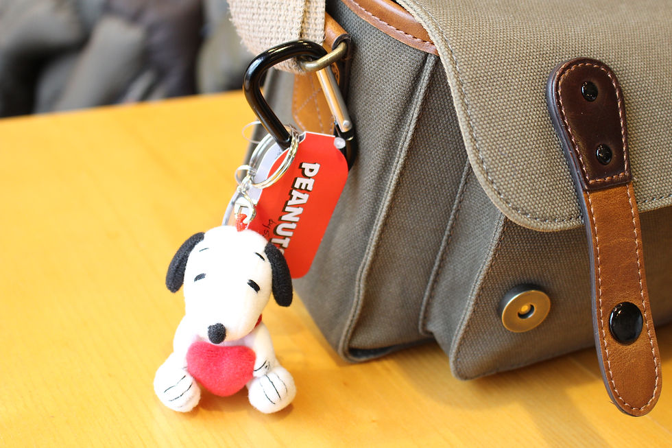 Thumbnail: 스누피 인형 / 가방고리 1set