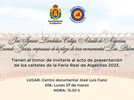 Invitación presentación Feria Real 2023