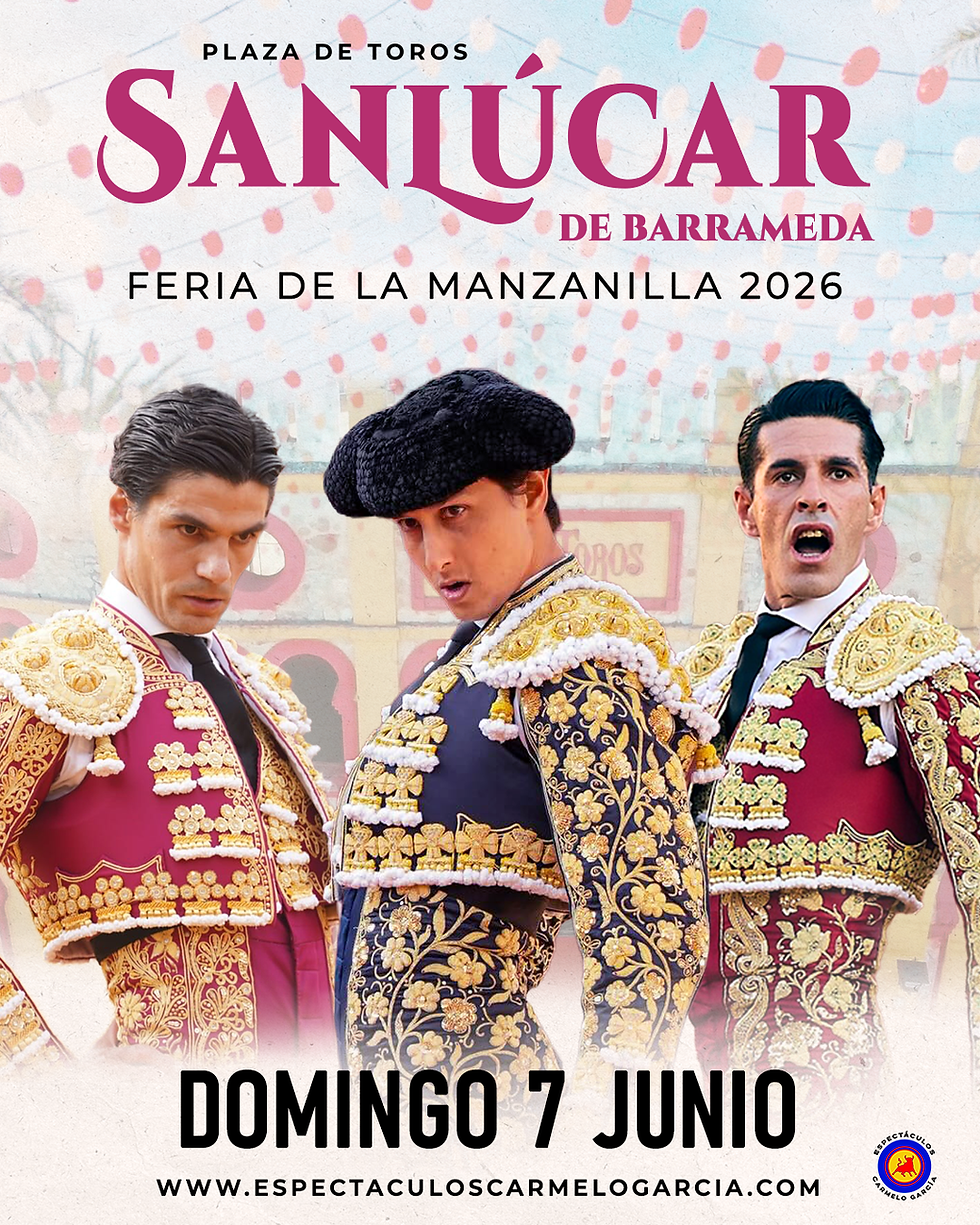 Cartel corrida Feria de la Manzanilla Sanlúcar de Barrameda 2026