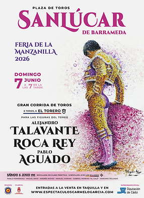 Cartel Corrida de Toros Feria de Sanlucar de Barrameda 2026