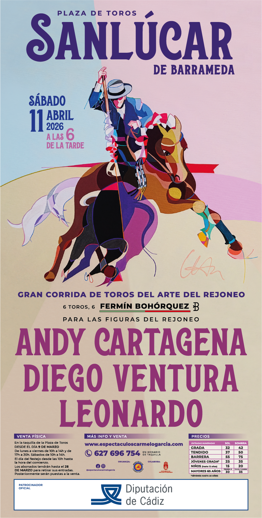 Corrida de rejones Primavera Sanlúcar de Barrameda 2026