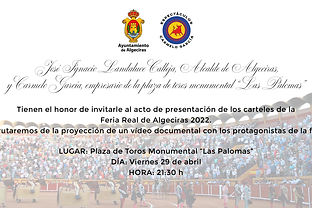 INVITACIÓN | Presentamos los carteles de la Feria Real 2022