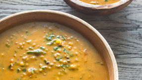 Vegane Linsensuppe mit Ingwer