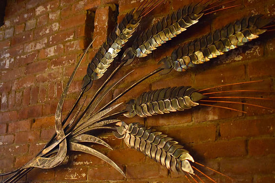 Brown's Malt Room welded wall sculpture