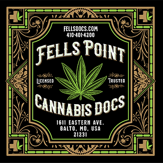 Fells Point Cannabis Docs Vintage Sticker