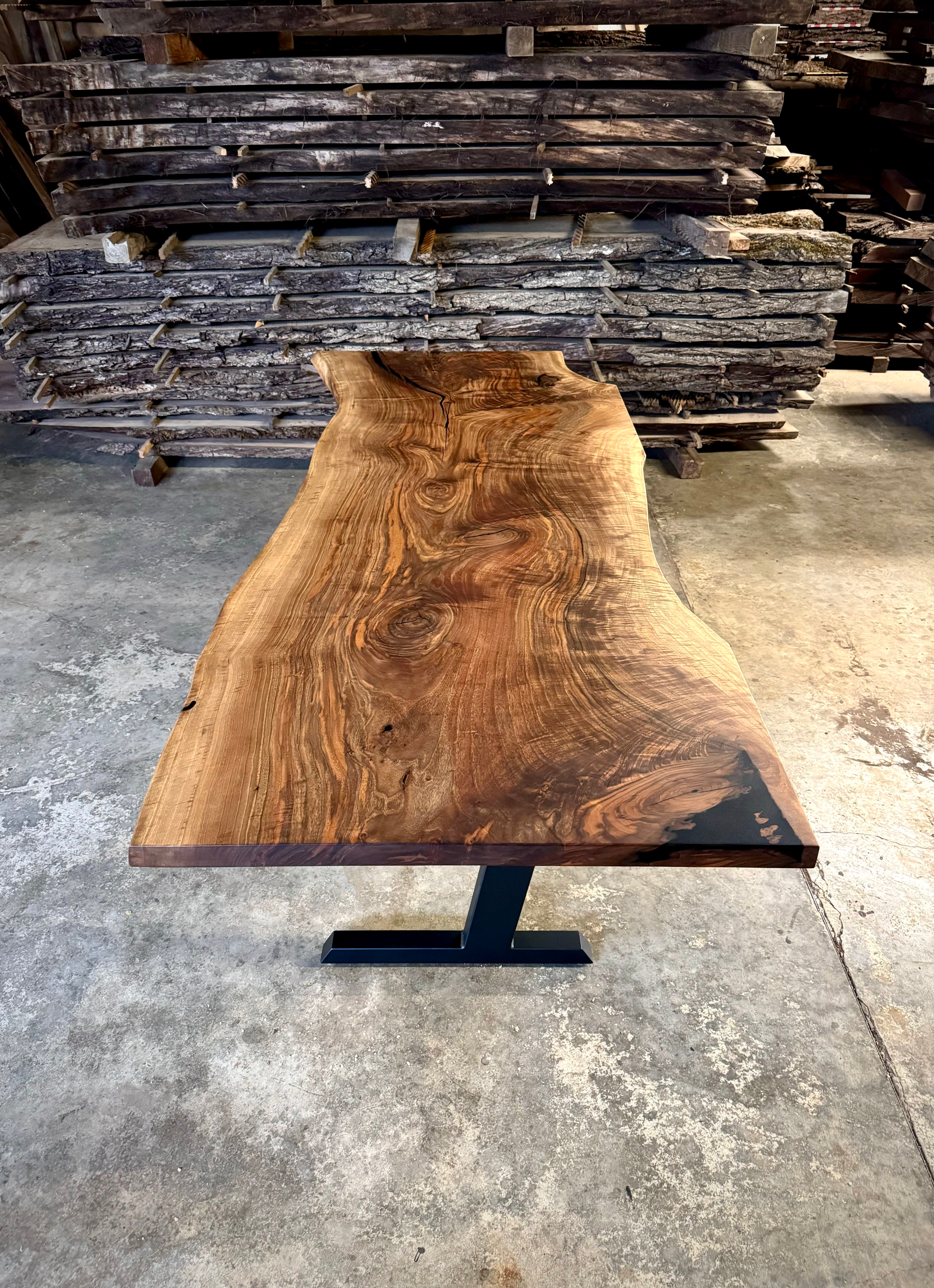 Bastogne Walnut Desk or Dining Table