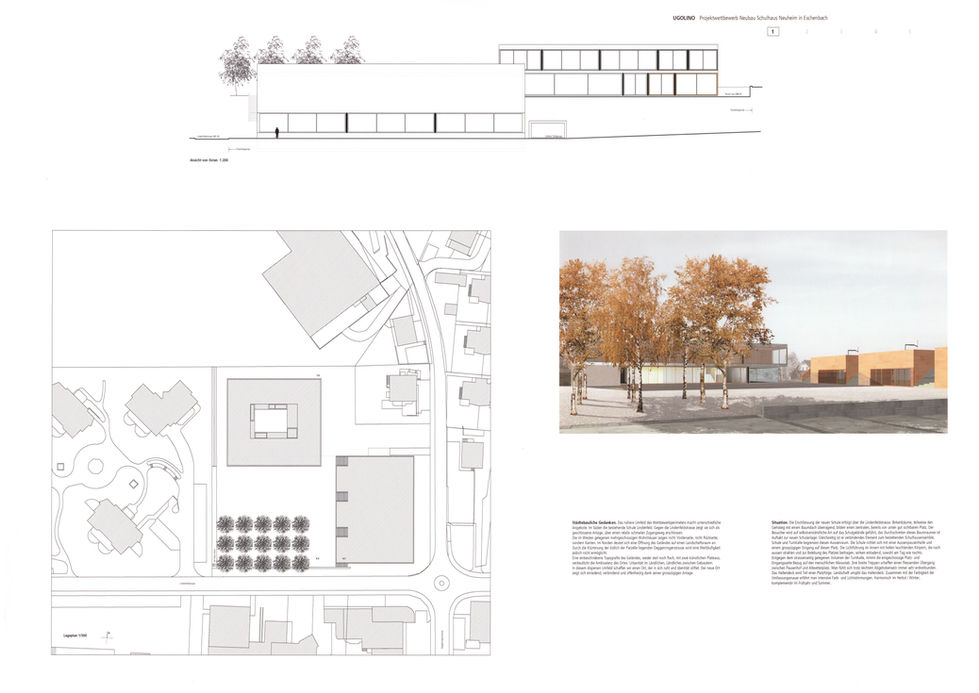 Projektwettbewerb Neubau Schulhaus Neuhein, Eschenbach 
Staub Wittwer Architekten