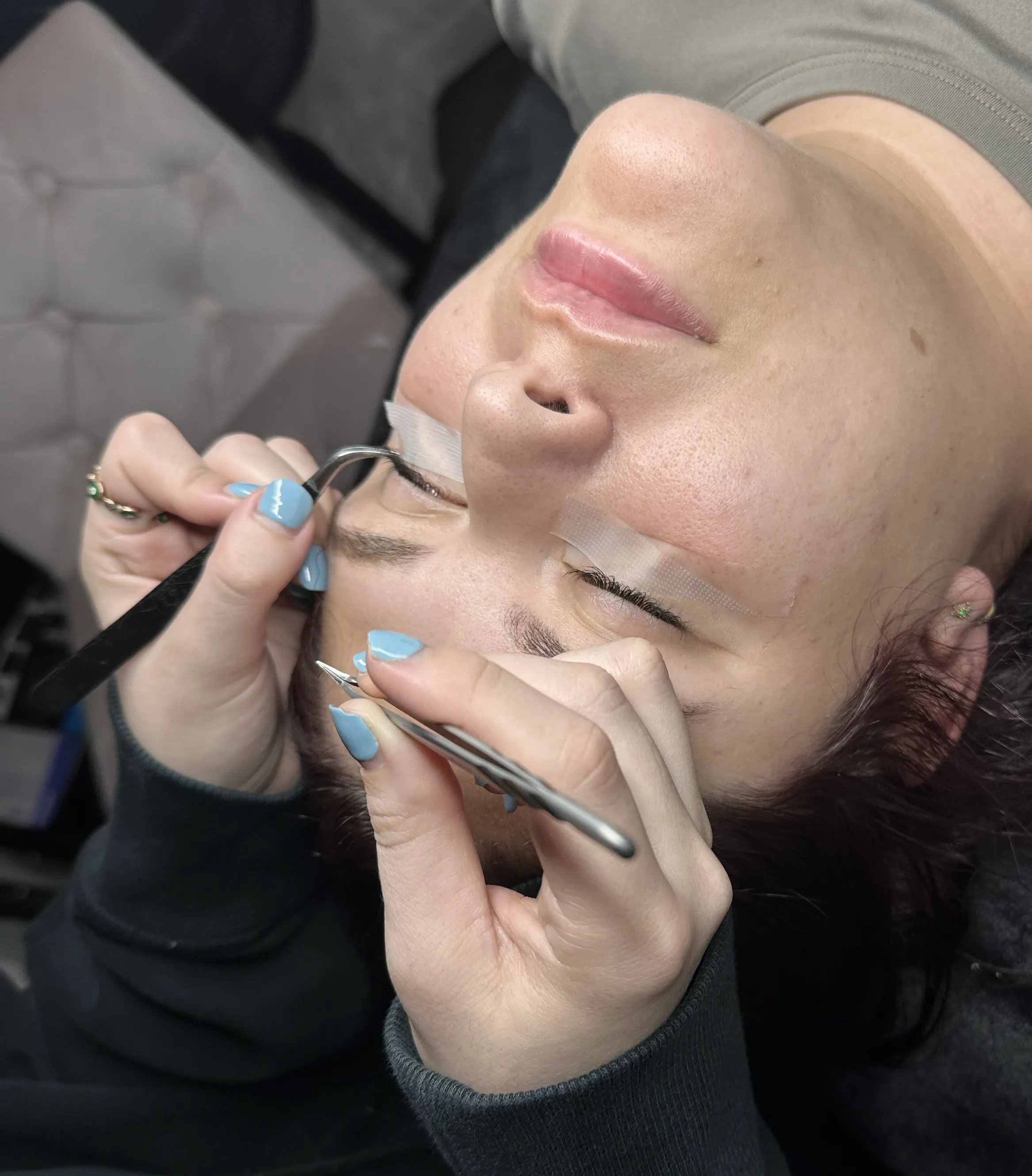 Lash extension application at Revive Spa & Lash Lounge Southern Pines